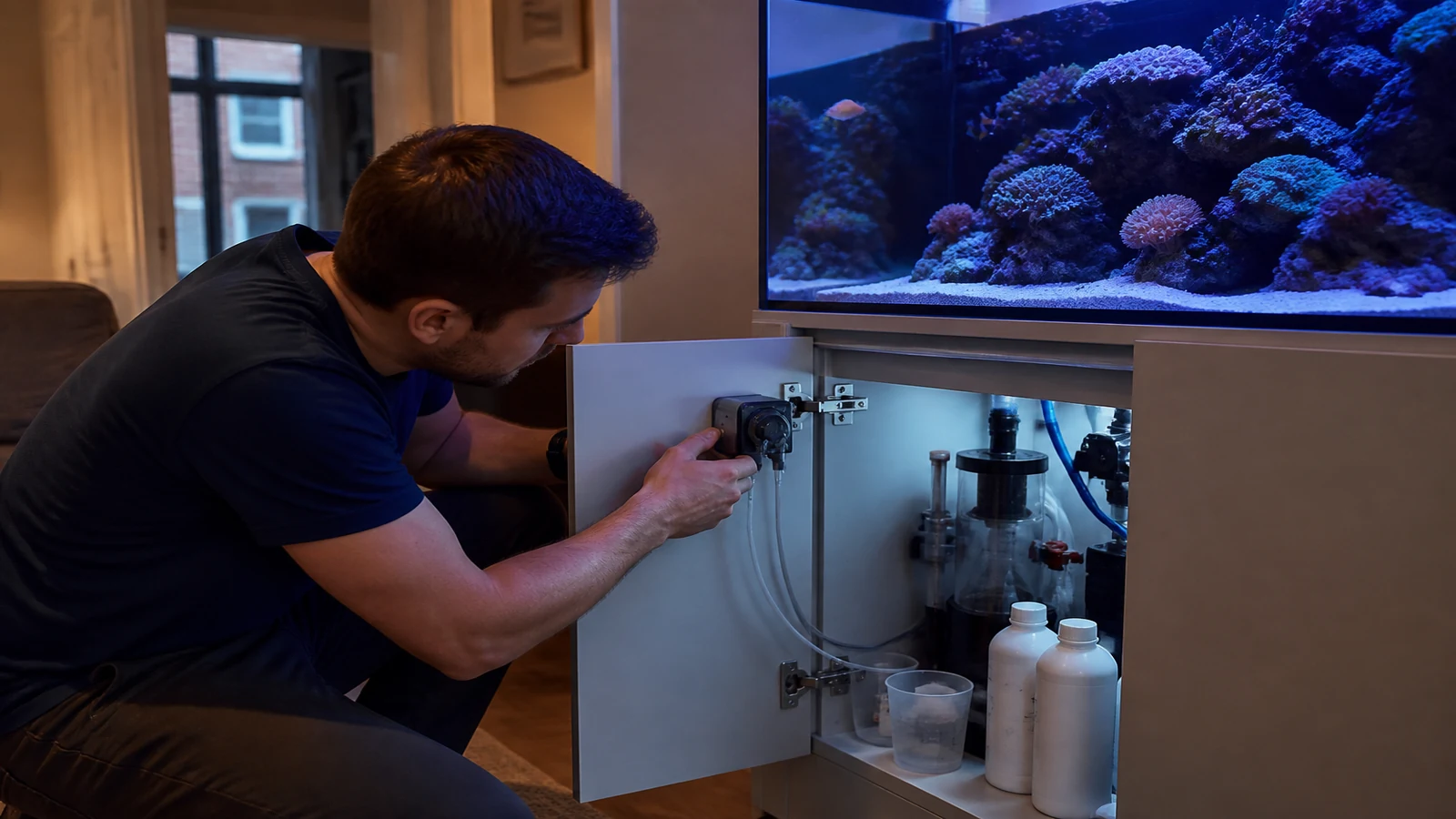 UK reef aquarium context for search: first dosing pump reef aquarium UK