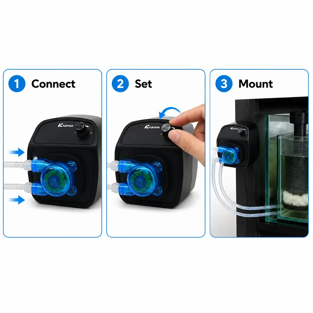 X1 PRO T2 International Edition Dosing Pump setup and use views
